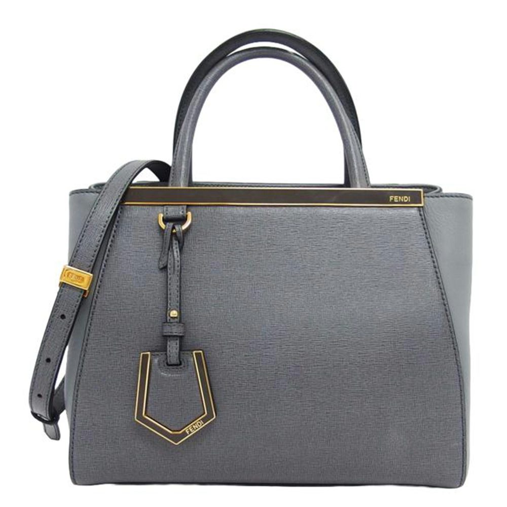 Fendi Petit Toujour 2Way Shoulder Bag Gray